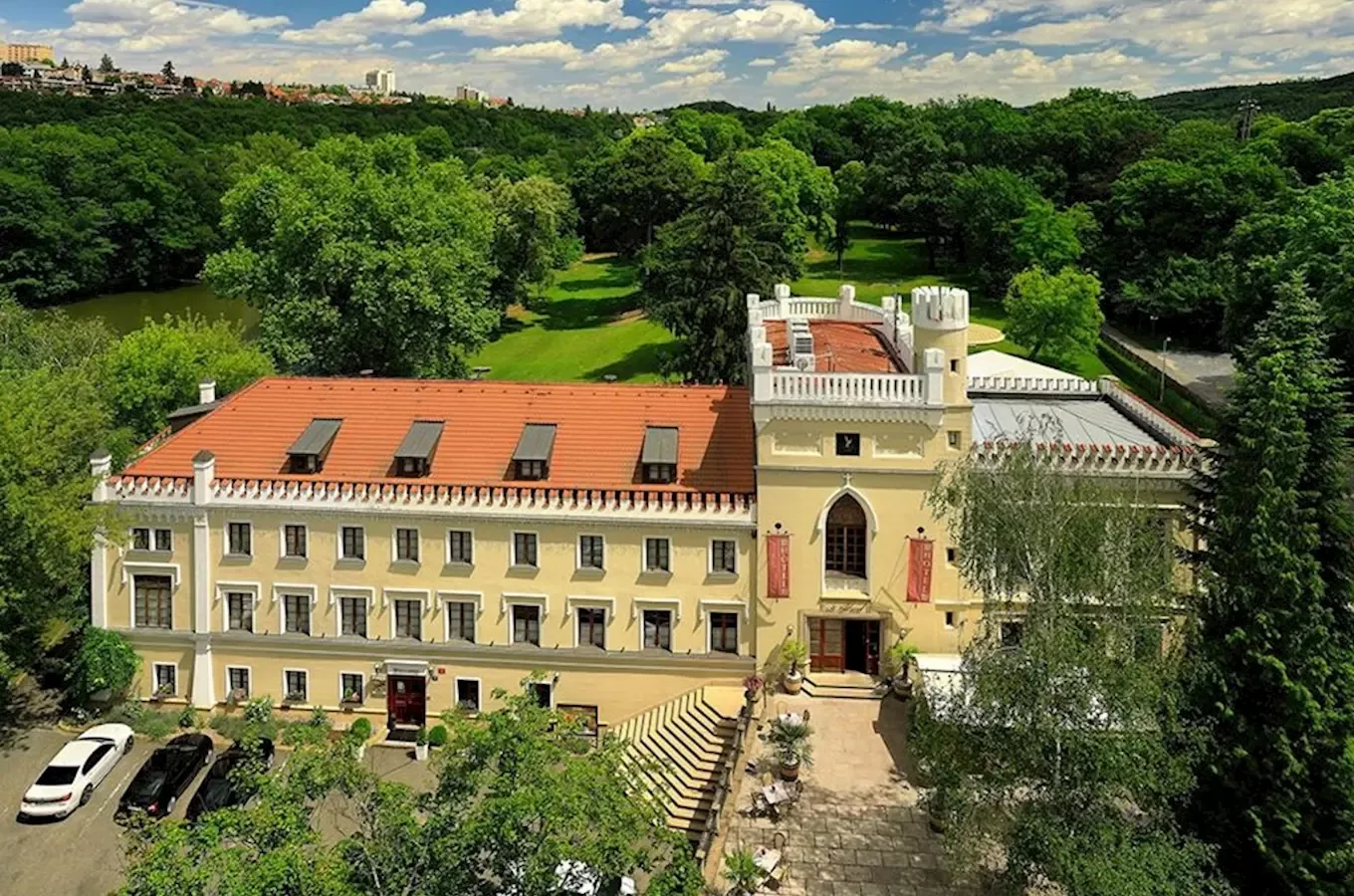 Chateau St. Havel v Praze, místo svatby Barbory a Jaroslava Vobořilových